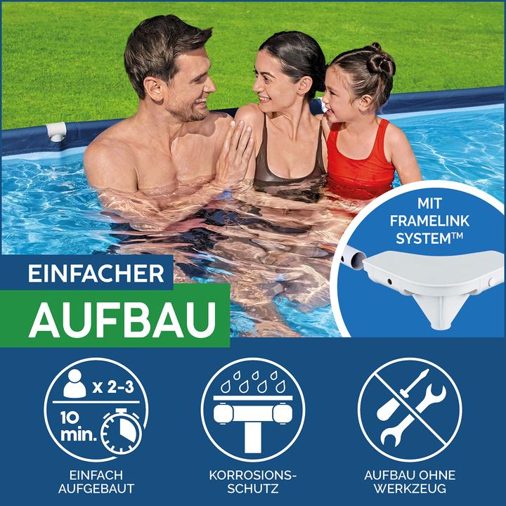 Actual product image Bestway Steel Pro Frame Pool (221 x 150 x 43 cm)