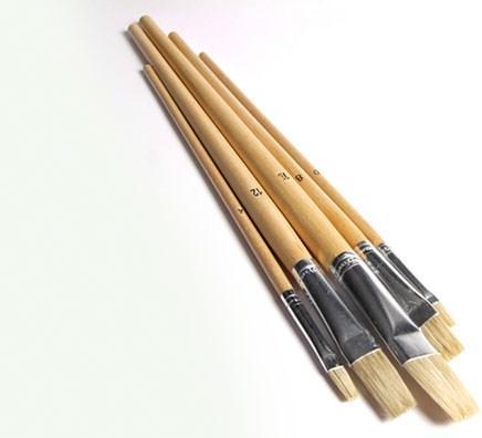 Winsor & Newton Kunstnerpenselst natur skaft 5stk