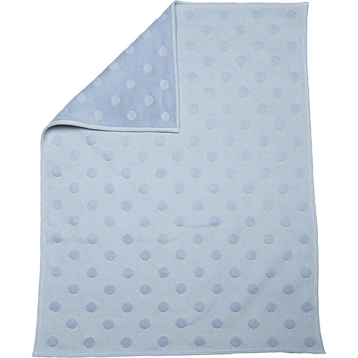 David Fussenegger, Babydecke, Babydecke Riga Punkte blau (90 x 2 cm)