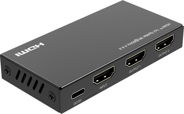 Actual product image MicroConnect 8K@60Hz HDMI Splitter 1x2
