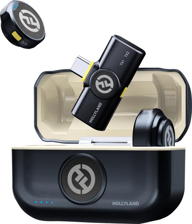Ladestation, 2x Transmitter, 1x USB-C RX, 2x Windschutz, 1x USB-A - USB-C