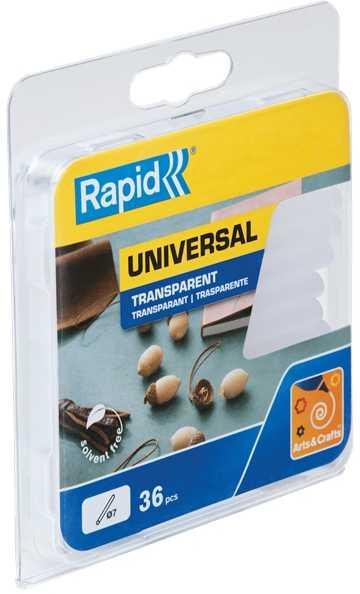 Produktbild Rapid Universal Transparente Klebesticks Ø7x90mm 36 Stück
