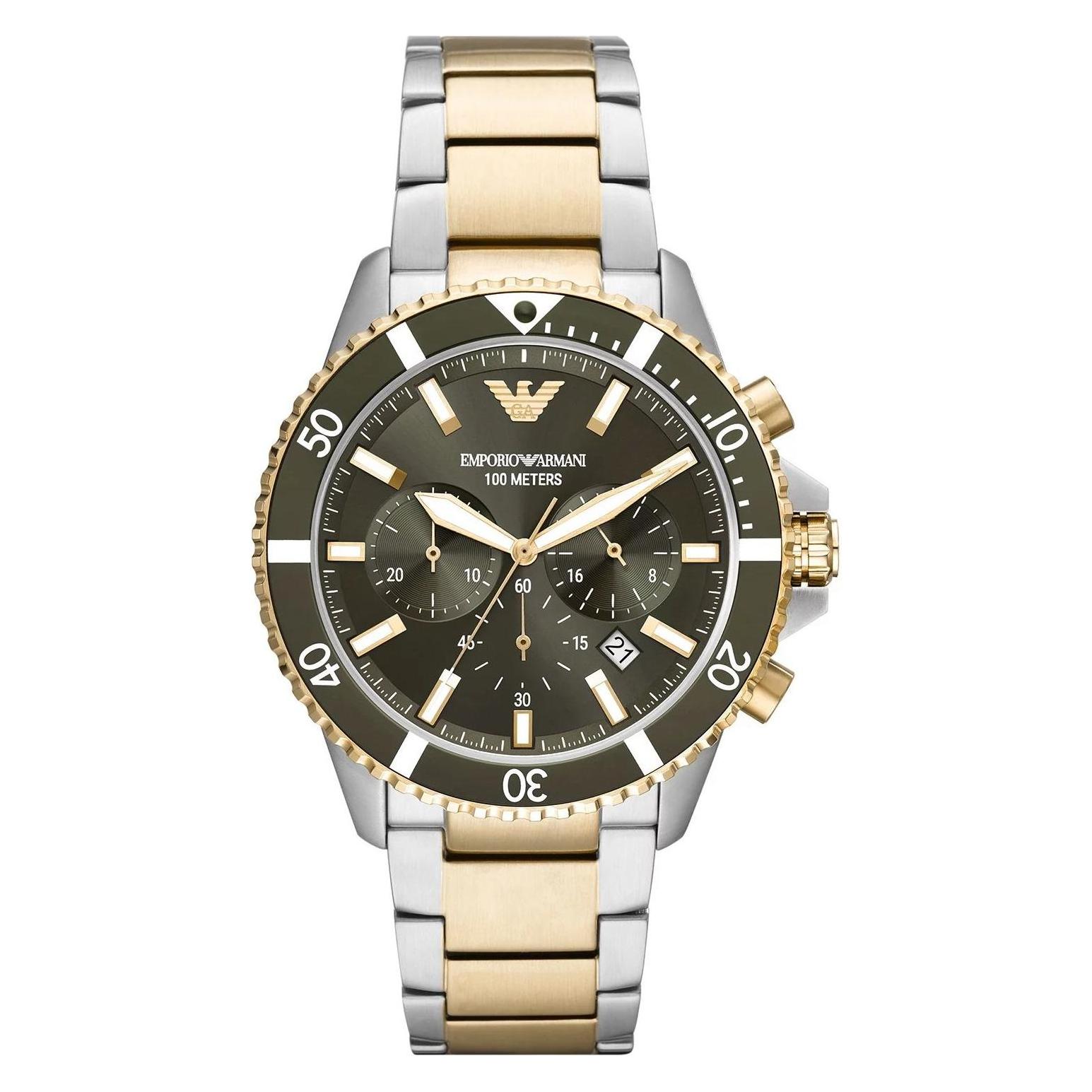 Emporio Armani, Horloge, Diver, Veelkleurig, (Chronograaf, 43 mm)