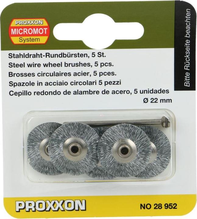 Actual product image Proxxon Steel wire brush
