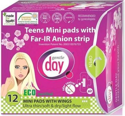 Immagine prodotto Gentle Day Mini assorbenti con cintura anionica (adolescente) 12 pezzi - giorno gentile (12 x)