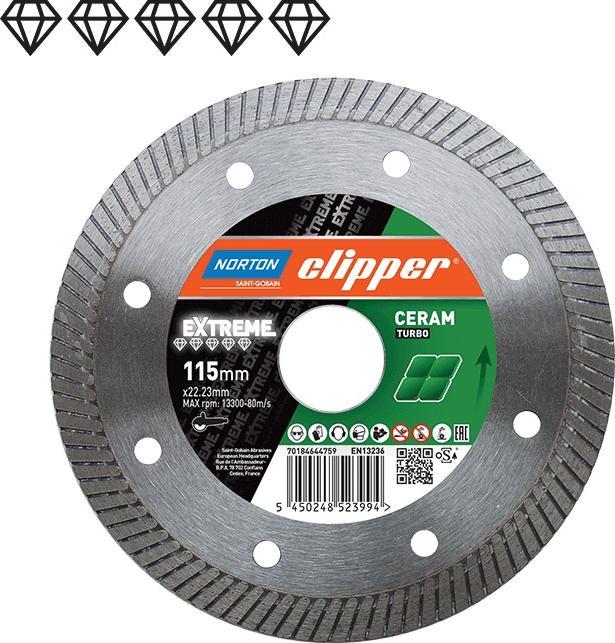 Productafbeelding Norton Clipper Diamantschijf Extreme Ceramic Turbo Ø 230x25,4 mm