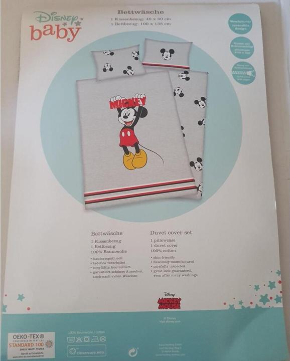 Produktbild Herding Disney Mickey Mouse - Wendebettwäsche - 40 x 60 / 135 x 100 cm