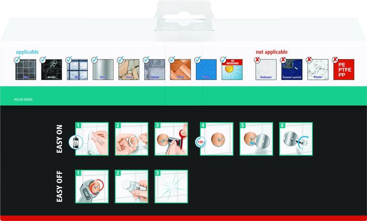 Image du produit tesa DRAAD Panier de douche avec solution adhésive sans perçage (6.50 x 27.50 x 13.50 cm)