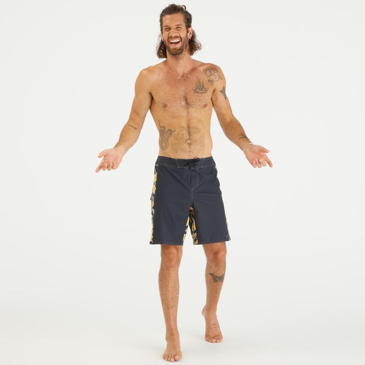 Produktbild Olaian Boardshorts Surfen Herren lang 500 Arch Spring 19" schwarz (40)