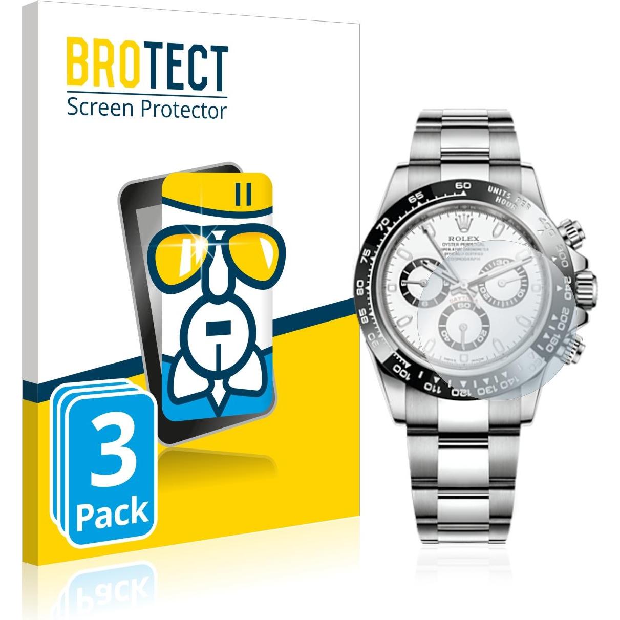 BROTECT AirGlass Panzerglasfolie, Smartwatch Schutzfolie, Transparent
