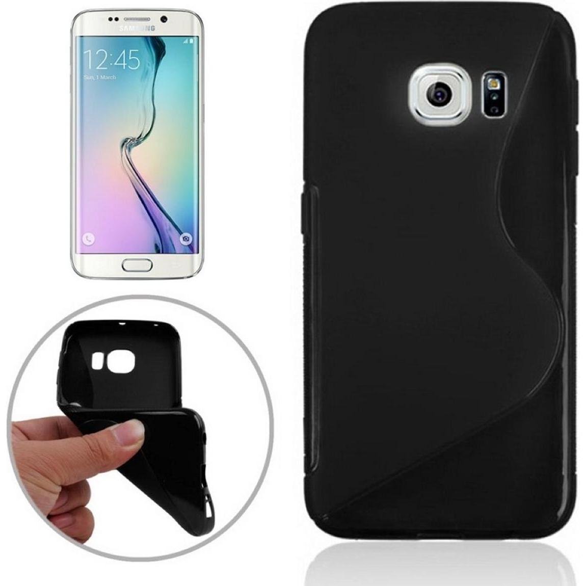 König Design Handyhülle TPU Case für Handy Samsung Galaxy S6 Edge SM G925 Schwarz (Samsung Galaxy S6 Edge), Smartphone H...