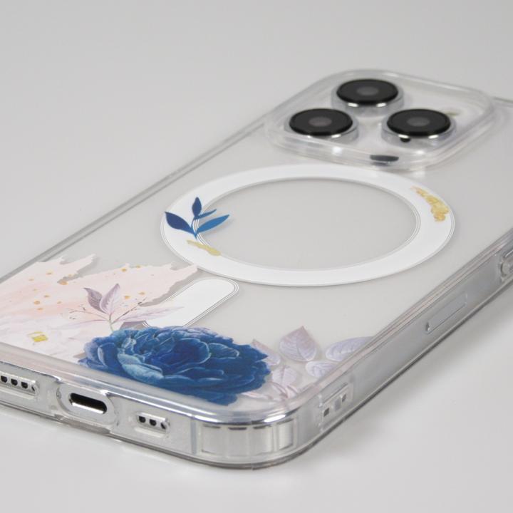 Actual product image PhoneLook Cover Rubber Silicone Stiff with MagSafe Blue Rose (Apple iPhone 15 Pro Max)
