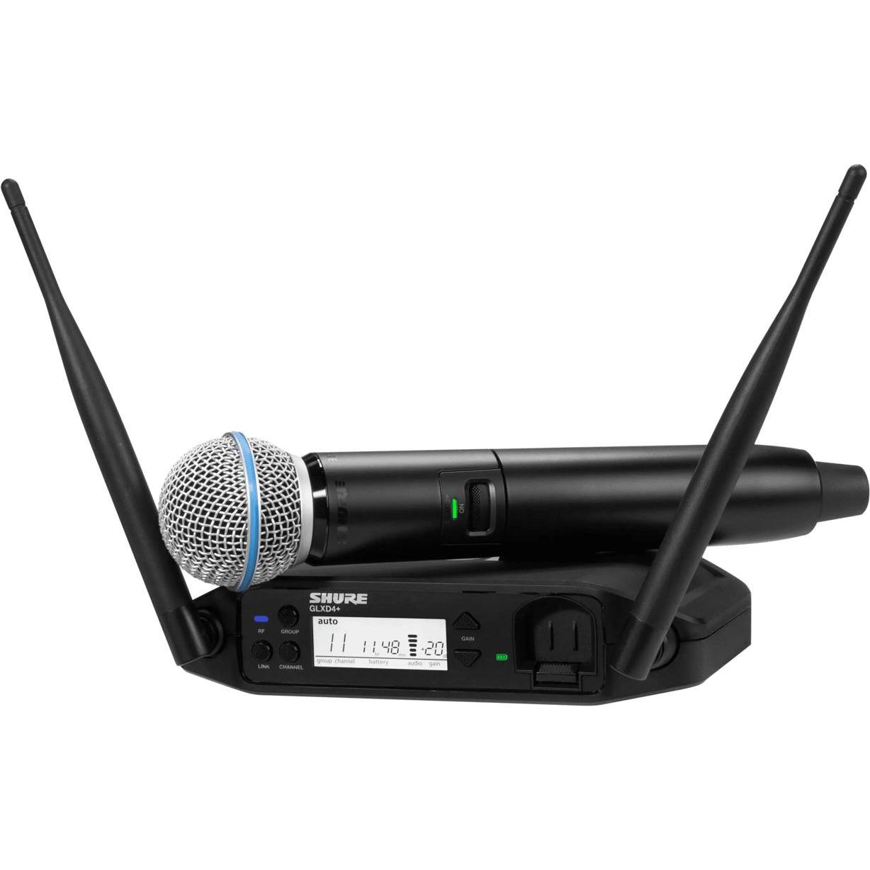 Shure Microfono portatile GLXD24+/SM58 draadloze, Microfono