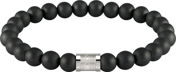 Immagine prodotto Hugo Boss - Onyx bead bracelet 1580042 - Length: 19 cm (19 cm, Onice)