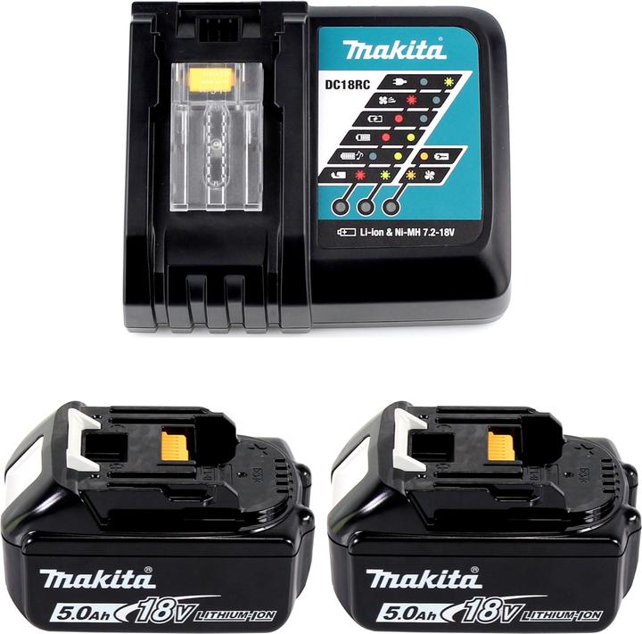 Produktbild Makita DTD 156 RTJ Akku Schlagschrauber 18V 155Nm + 2x Akku 5,0Ah + Ladegerät + Makpac