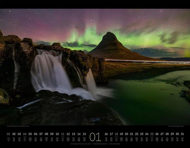 Image du produit Nightscapes Kalender 2026 (54 x 42 cm, Couverture rigide, Allemand, Français, Anglais)