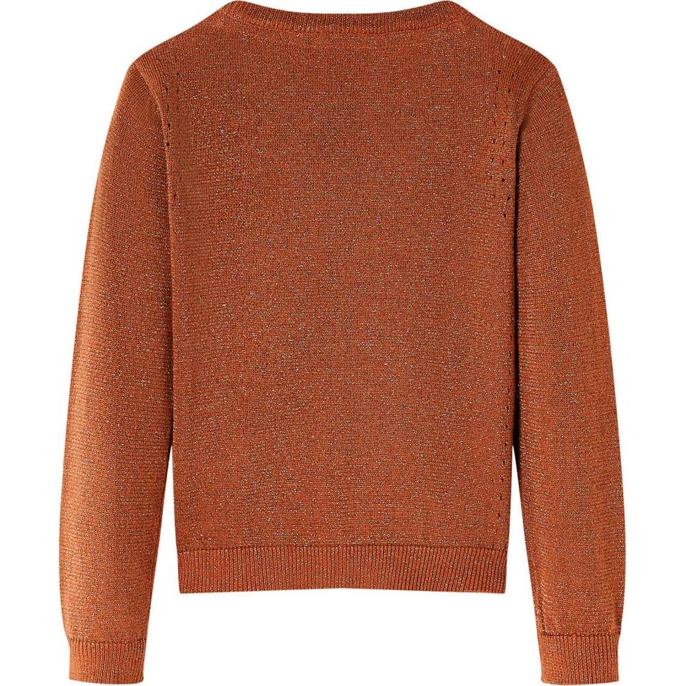 Thumbnail - VidaXL, Unisex, Pullover, Kinder-Strickjacke Cognac 128,Material: 97 % Baumwolle. 3, Braun, (128)