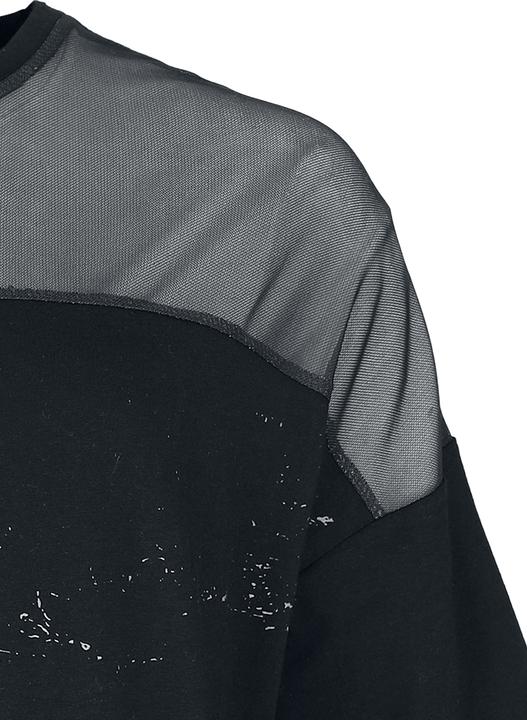 Produktbild Black Premium Oversized T-Shirt with Mesh & Skullprint (M)