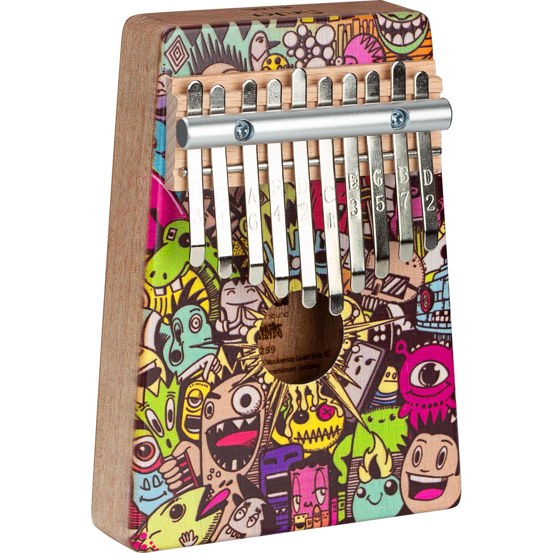 Sela Art Series Kalimba 10 Little Monster, Perkussion, Mehrfarbig
