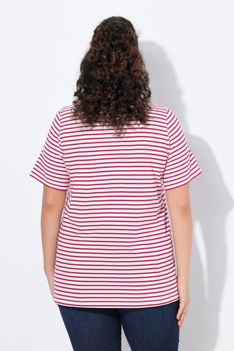 Actual product image Ulla Popken Palm Tree Embroidered Tee (56)