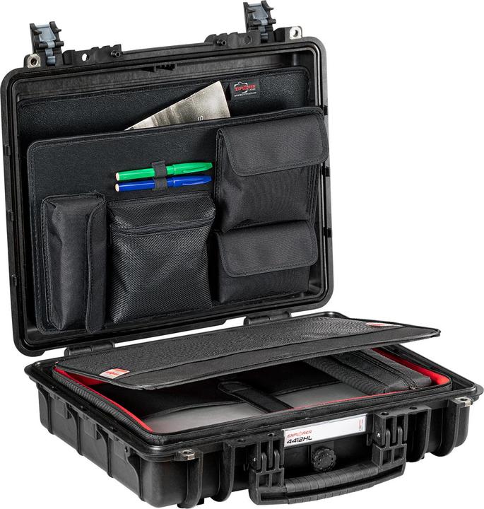 Produktbild Explorer Cases 4412HL Koffer Schwarz mit Laptoptasche (Fotokoffer)