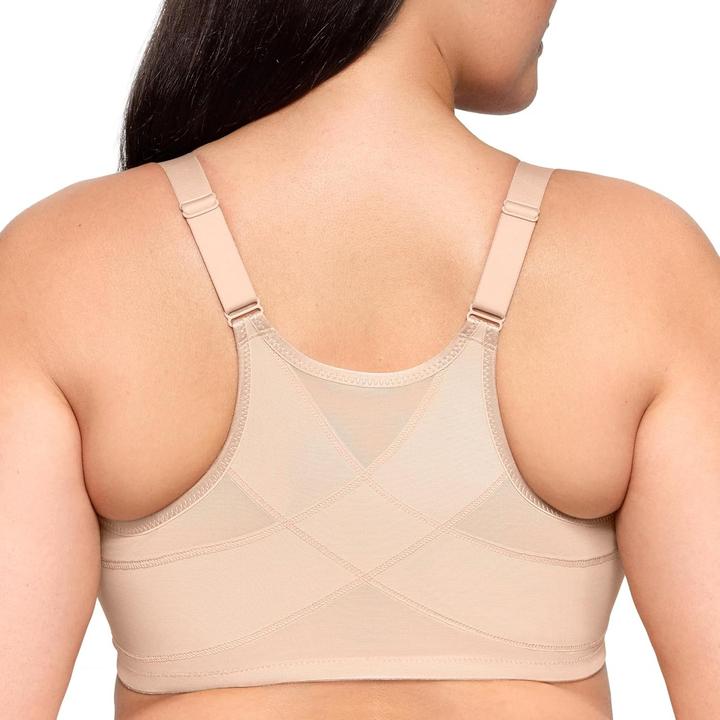 Actual product image Glamorise Wonderwire Front-Closure Posture Back Bra (36 D)