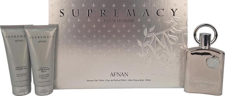 Produktbild Afnan Supremacy Silver - EDP 100 ml + sprchovÃ½ gel 100 ml + balzÃ¡m po holenÃ­ 100 ml (Eau de Parfum, 300 ml)