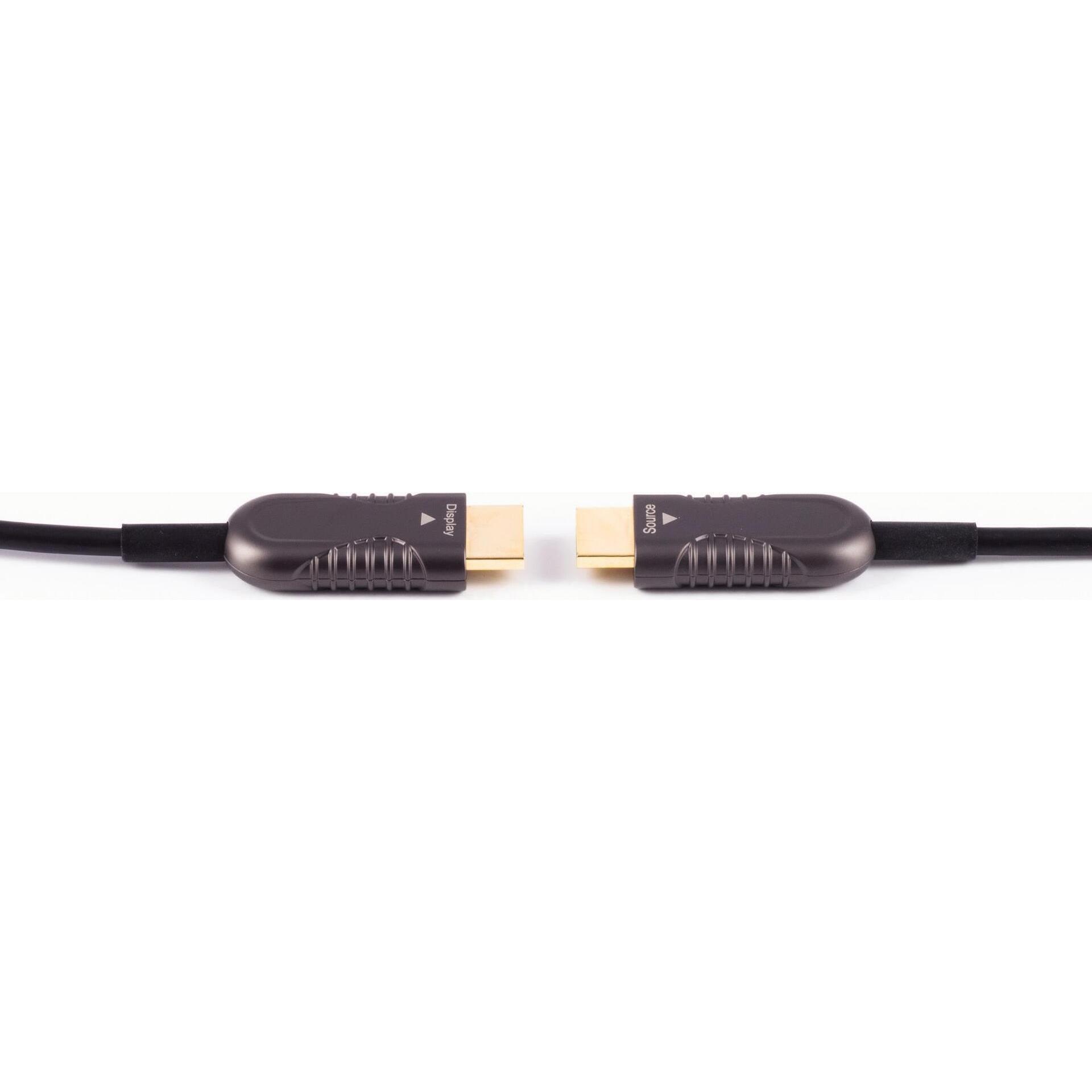 Thumbnail - Shiverpeaks BASIC-S AOC-HDMI Kabel, 4K, schwarz, 50 m HDMI A Stecker (50 m, HDMI), Video Kabel