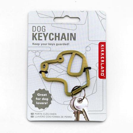 Actual product image Kikkerland Keychain Dog 5.3 x 5.5 cm, 1 piece, Gold