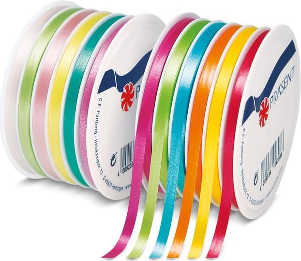 Pattberg Geschenkband - bunt - ca. 60 x 0,05 m - 1 Rolle (Geschenkband, 1 x)