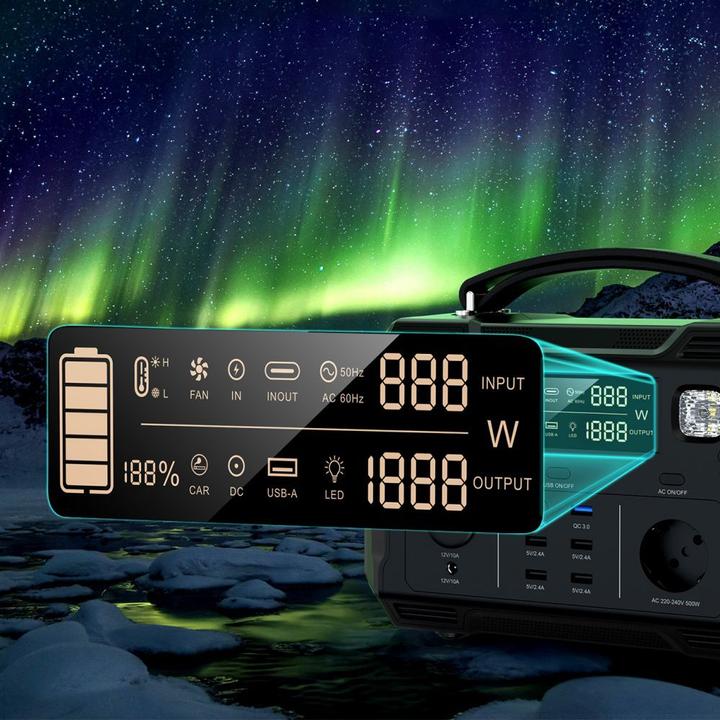 Produktbild Choetech Portable power bank 484Wh 500W black (BS004) (484 Wh, 5.60 kg)