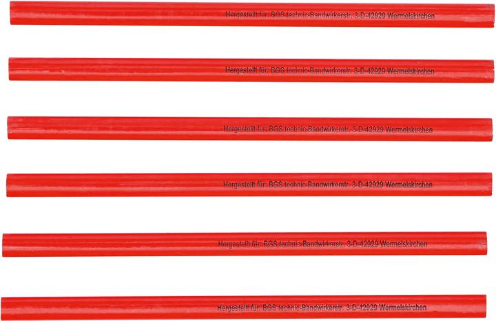 Actual product image BGS Carpenter's Pencils 250 mm 6 pcs.