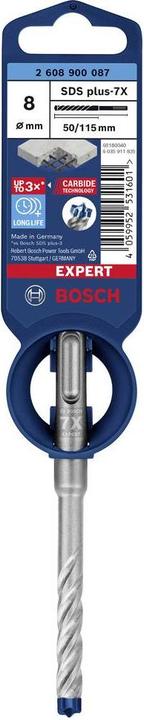 Produktbild Bosch Professional Zubehör EXPERT SDS plus-7X Hammerbohrer, 8 x 50 x 115 mm (8 Millimeter)