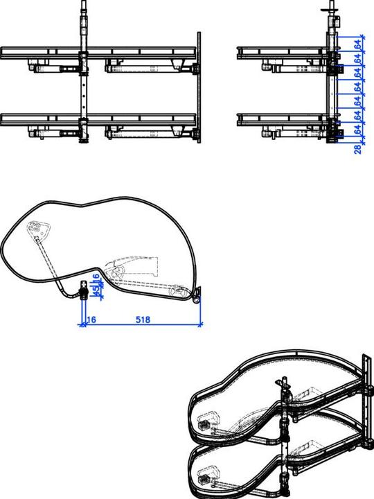 Immagine prodotto Peka Metall Armadio ad angolo girevole LeMans II Arena Classic per cerniere (1 pz.)