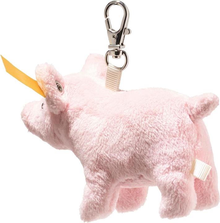 Produktbild Steiff 112652 - Anhänger Glücksbringer Schwein, rosa, Plüsch-Schlüsselanhänger, 9 cm