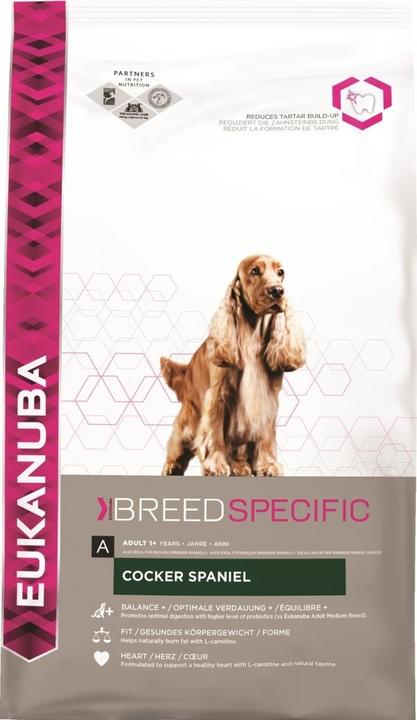 Actual product image Eukanuba Adult Cocker Spaniel dry food for cocker spaniels 7.5kg (Senior, 1 pcs., 7500 g)