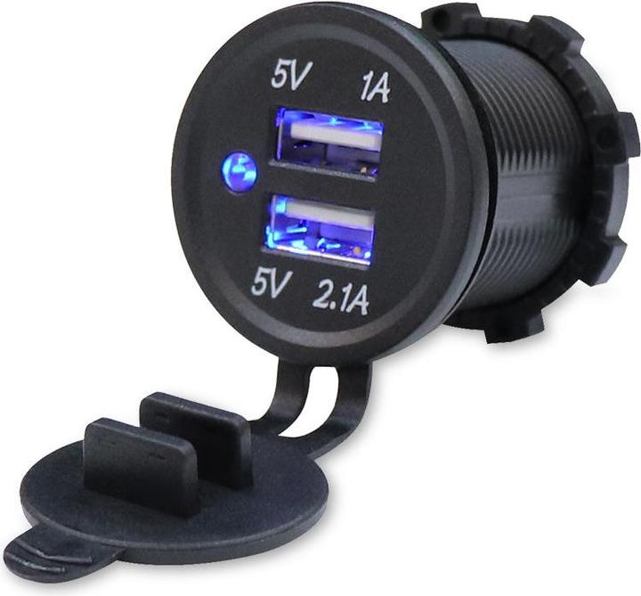 Produktbild Daier USB Einbaubuchse 3.1A mit 2 USB-A