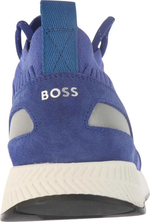 Actual product image BOSS Mens Titanium Suede Panel Running Trainers (39.5)