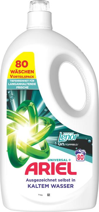 Actual product image Ariel Touch Of Lenor Unstoppables (80 Washing cycles, Liquid)