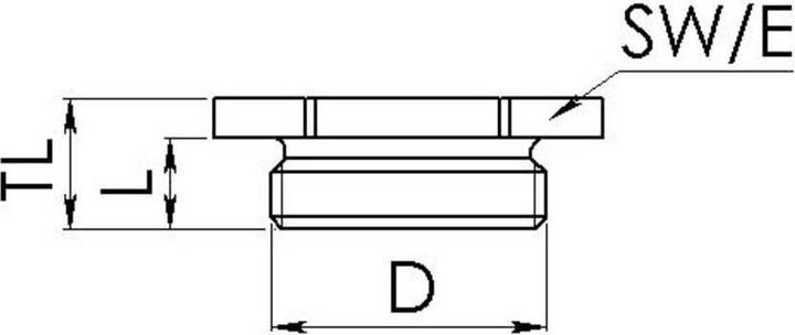 Productafbeelding Wiska Blindwartel M16, messing, vernikkeld, metaal, IP66/IP68