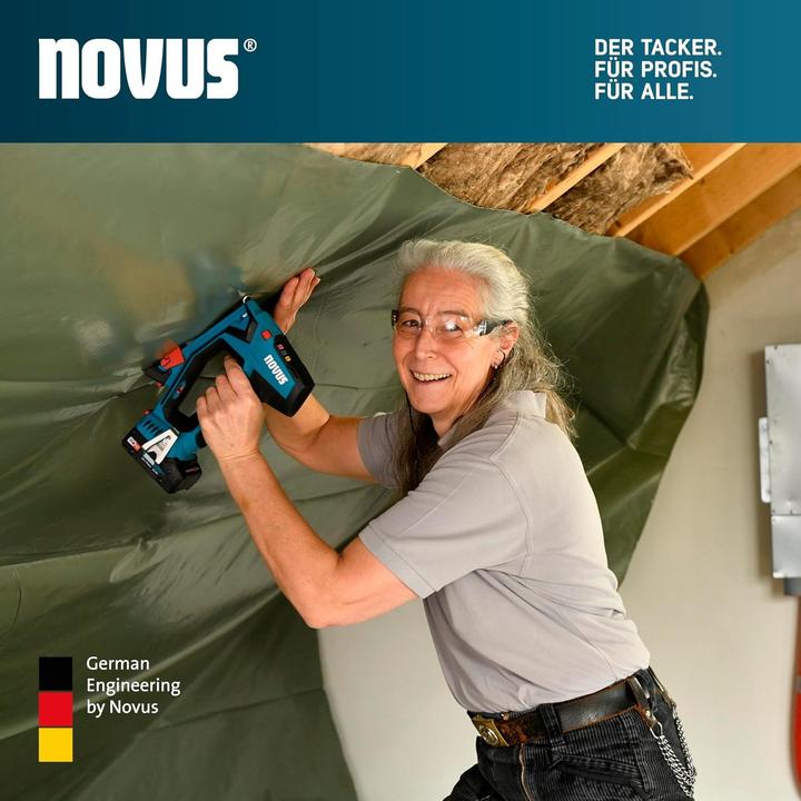 Produktbild Novus Tools J-551 031-0376 Akkutacker Klammerntyp Typ 11, Typ 53F Klammernlänge