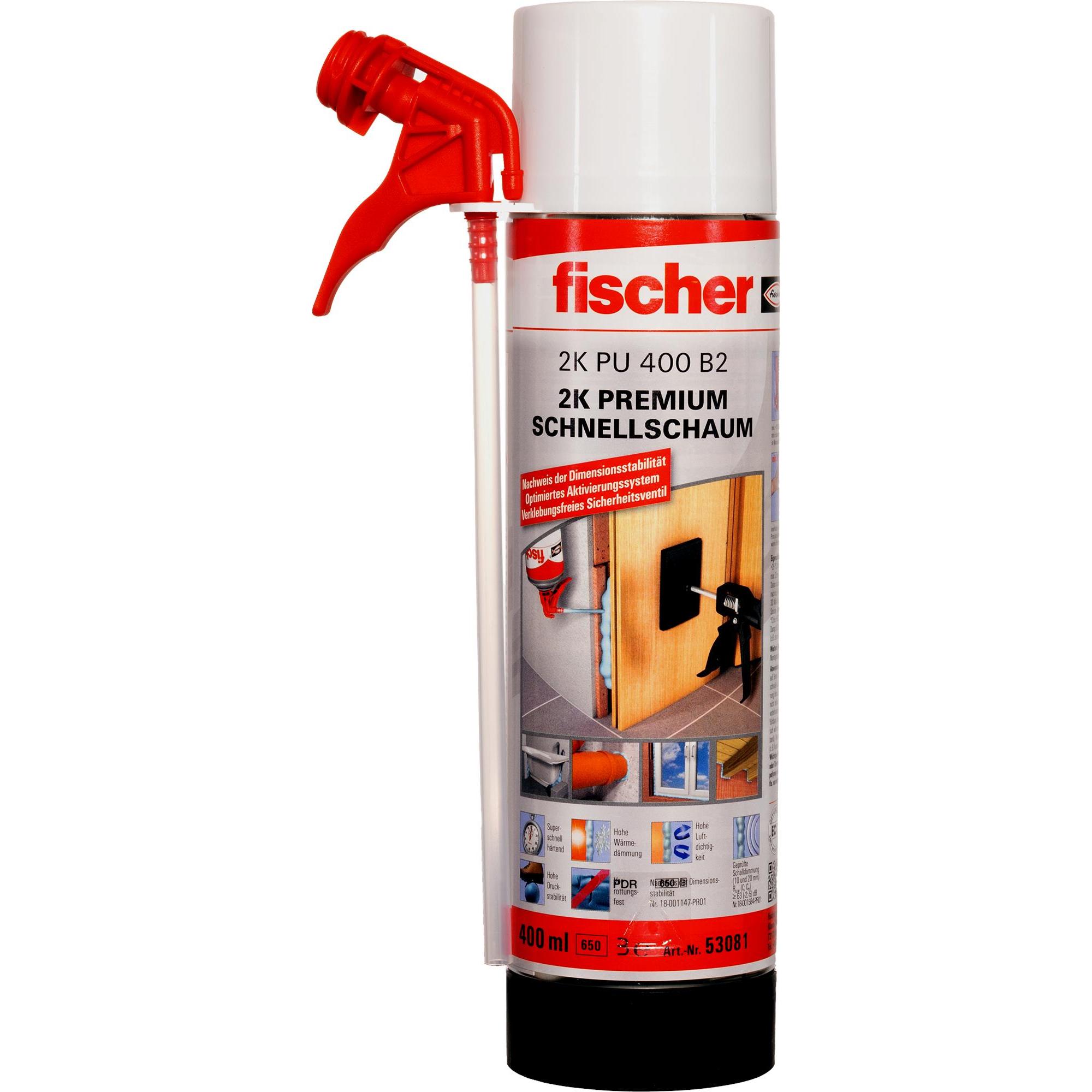 Fischer 2K-Schnellmontageschaum PU 400 Premium (400 ml) (053081)