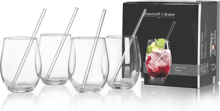 Ritzenhoff & Breker Set Gin + Trinkhalm 8tlg. (8 x)