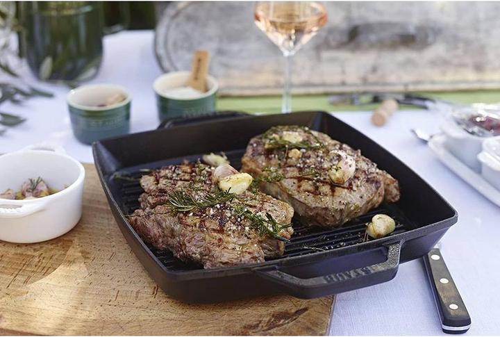Actual product image Staub Grill pan with 2 handles (28 cm, Grill pan, Cast iron)
