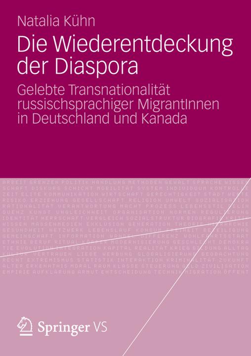 Produktbild Die Wiederentdeckung der Diaspora (Deutsch, Natalia Kühn, 2012)