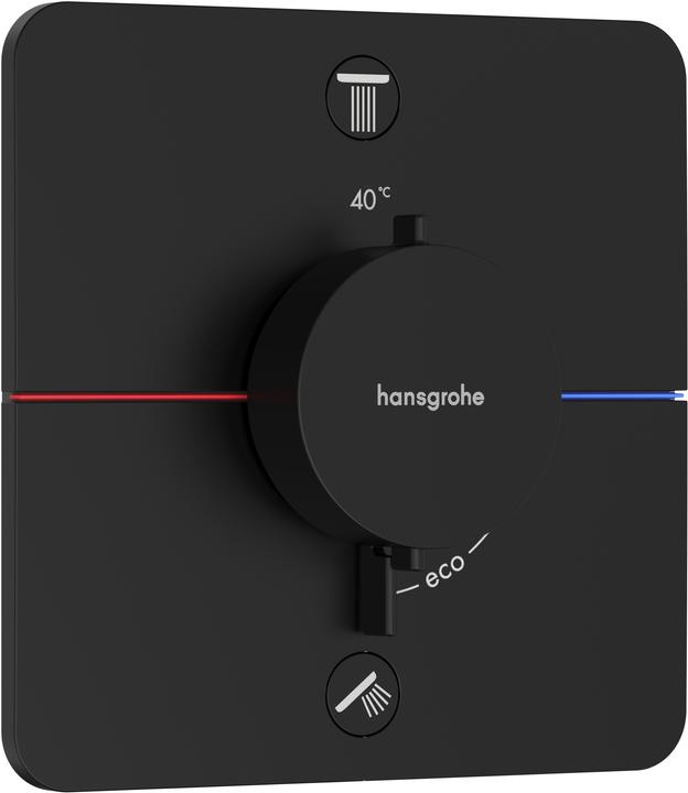 Produktbild hansgrohe ShowerSelect Comfort Q Thermostat, Unterputz, 2 Verbraucher, Soft Edge Rosette, 15583