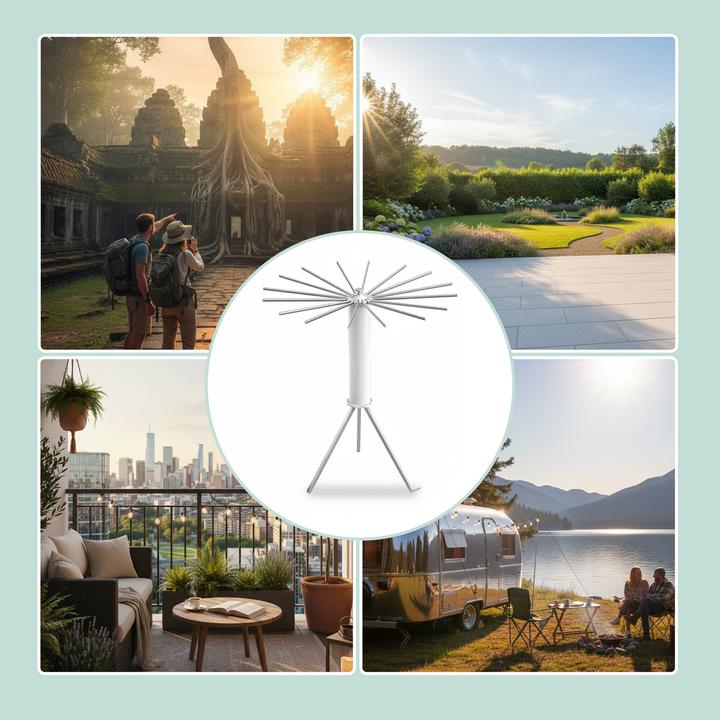 Produktbild Relaxdays Ausziehbarer Wäscheständer Oktopus