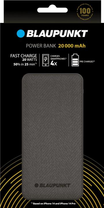 Produktbild Blaupunkt Powerbank 20000 mAh (20000 mAh, 20 W, 74 Wh)