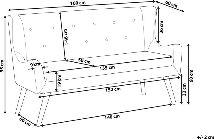 Produktbild Beliani Skibby (2-Sitzer)