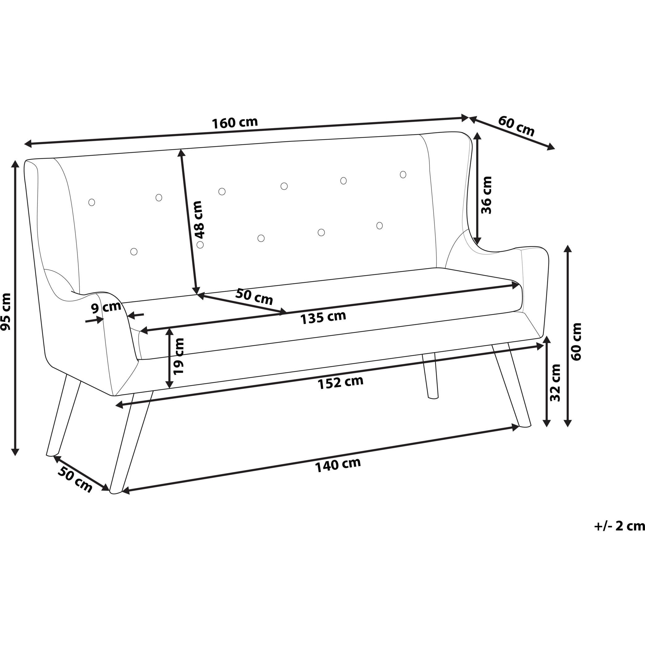 Thumbnail - Beliani, Sofa, Skibby (2-Sitzer)